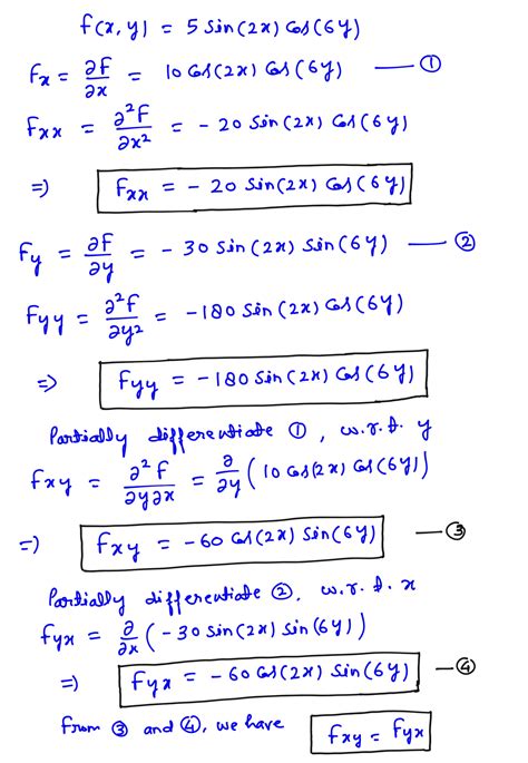 second order partial derivative calculator